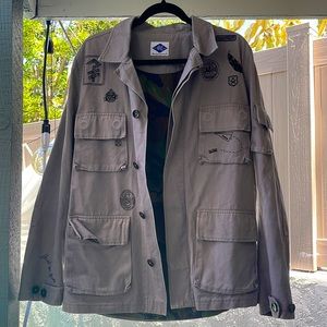 Madness Gray Embroidered Jacket